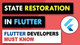 Flutter State Restoration - EVERY Flutter Developer Must Know | Flutter Tutorial screenshot 3
