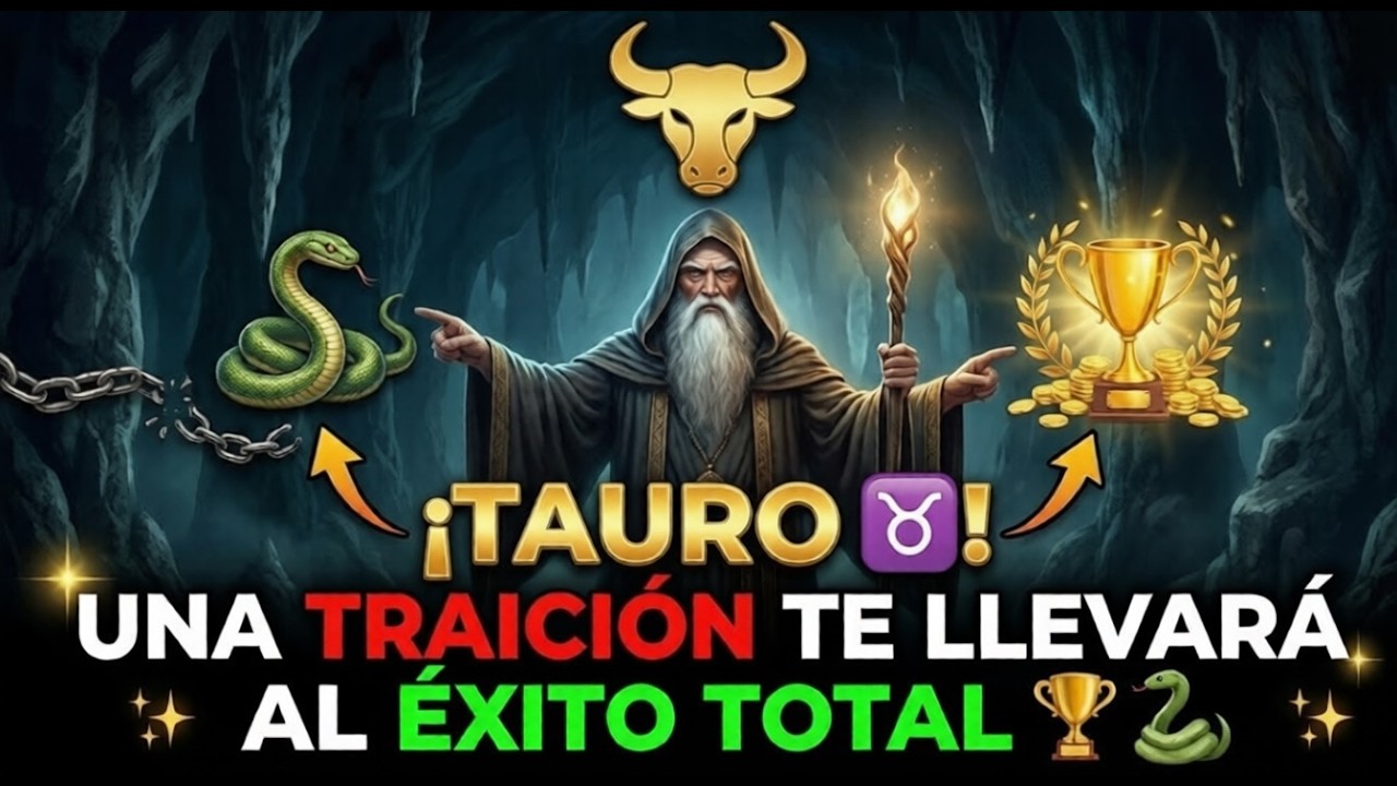 ¡TAURO ♉! UNA TRAICIÓN TE LLEVARÁ AL ÉXITO TOTAL 🏆🐍