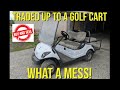 Buy &amp; Sell - Part 1 Yamaha YDRE Golf Cart, what a mess!