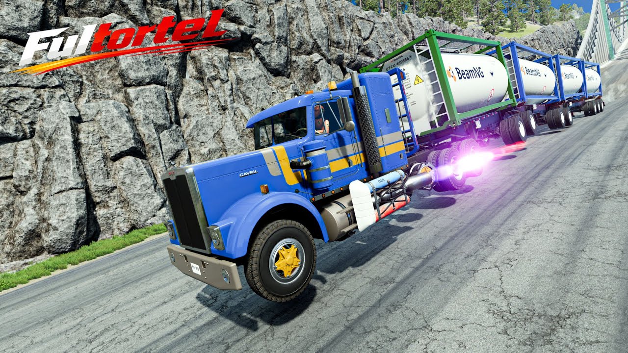 Heavy Trucks Full Throttle Downhill Mayhem #2 | BeamNG Simulation