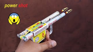 How to make paper gun from waste paper  | माचिस की बंदूक बनाना सीखो