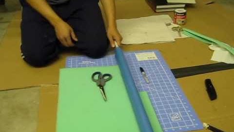 How to build a foam / latex katana style sword Tutorial part 5 of 8