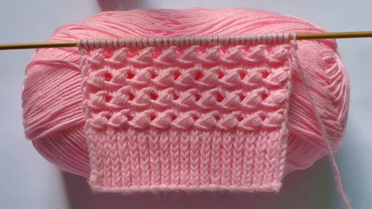 HERMOSO PUNTO TEJIDO A DOS AGUJAS o palitos | TEJIDO ROSSY 💗