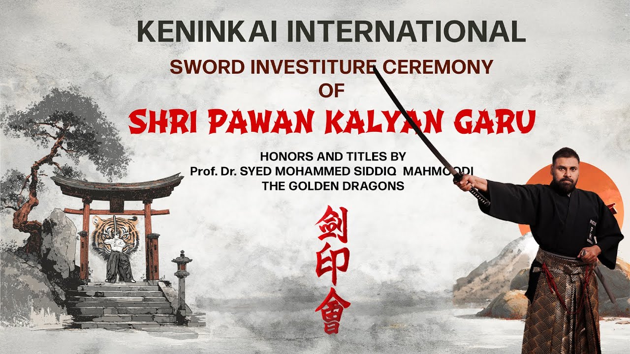 Pawan Kalyan Kenjutsu induction ceremony