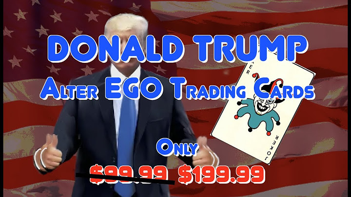 DONALD TRUMP TRADING CARDS  - the movie