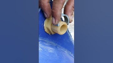 Cách lắp ốc bồn nước không không sợ rỉ nước