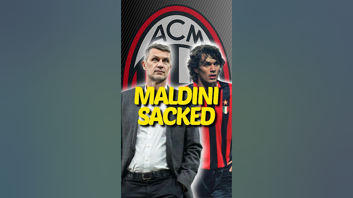 AC Milan Sack Paolo Maldini😳