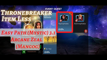 MCOC | EQ 3.1 | Easy Path | Arcane Zeal | Nyctophobia | STRIKE FEAR | TB | Item less |