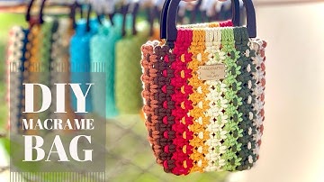 HOW TO MAKE SMALL MACRAME BAG | EASY | DIY | TUTORIAL