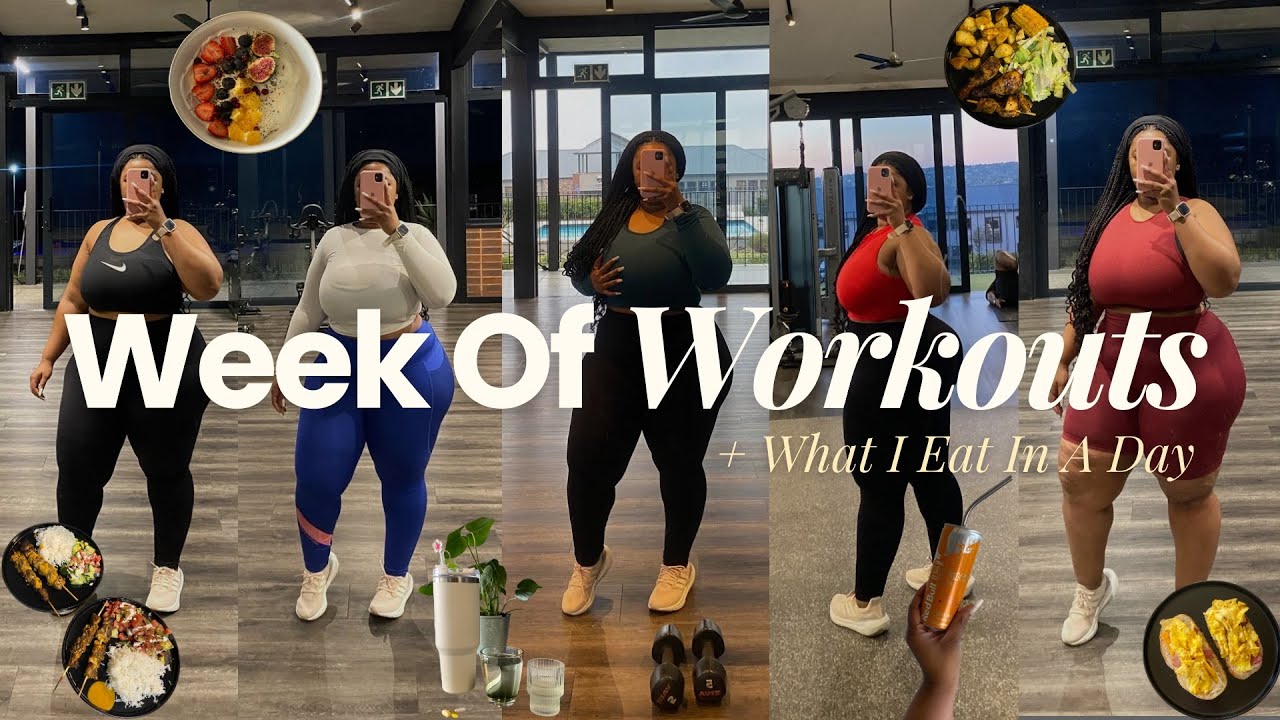 Plus Sizes Exercise Weekly Routine Week of Workouts🏋🏽💗| Plus-Size-Friendly Workouts, What I Eat, Diet ...