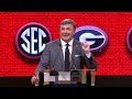 Georgia head coach kirby smart  main media room