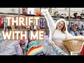 Thrift with Me | Postpartum Clothing + Cozy Home Decor Haul