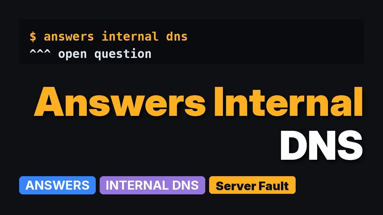 How can I set up a private internal DNS server? - YouTube