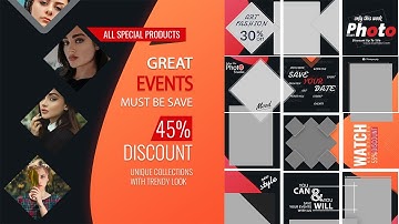 15+ Instagram Puzzle Templates Photoshop Tutorial