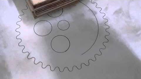 homemade CNC first test run