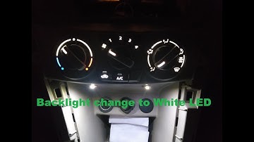 Swift Dzire AC Panel white Backlight Change/Modify