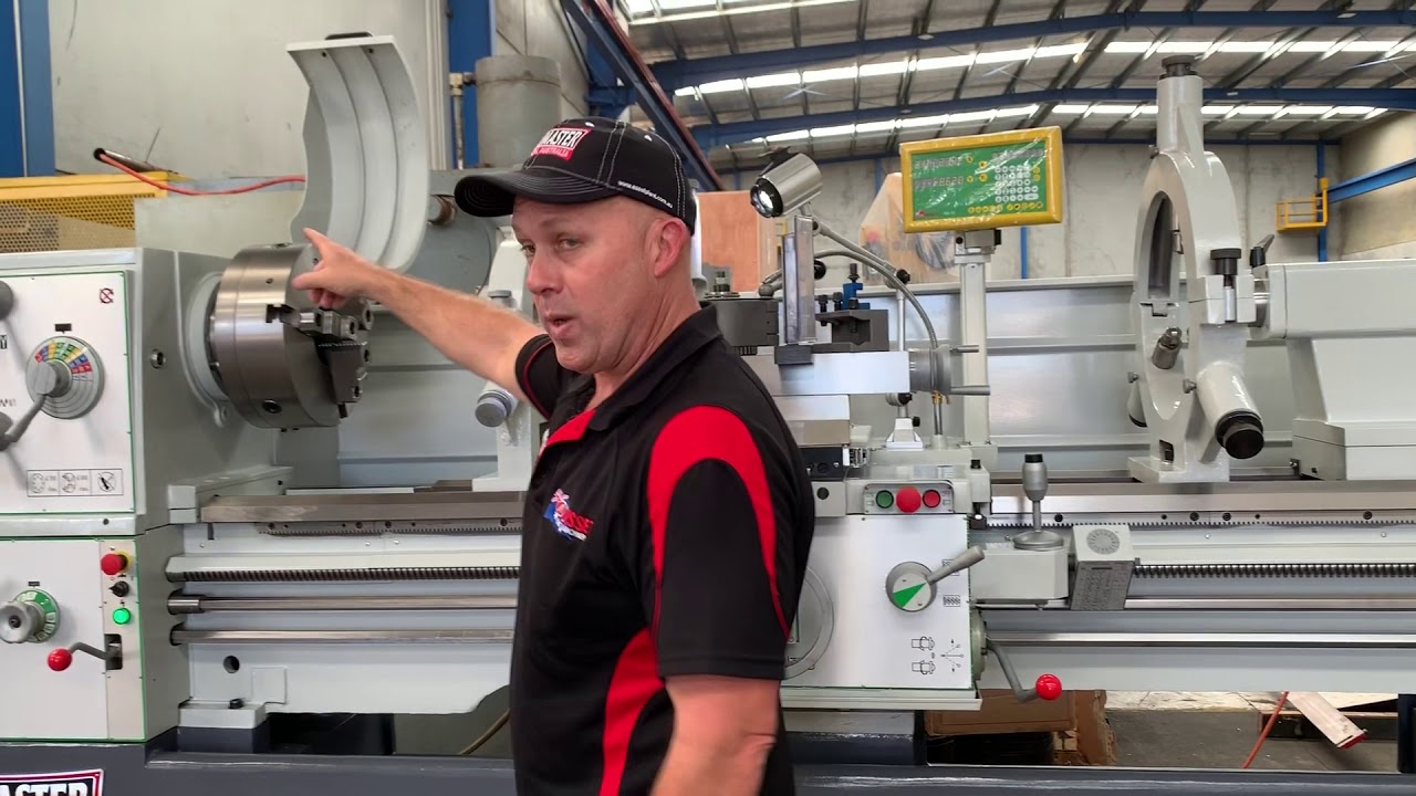 ASSET 2680 Steelmaster Big Bore Lathe, 2000mm Centres, 660mm Swing, 105mm Bore, Rapid Saddle,