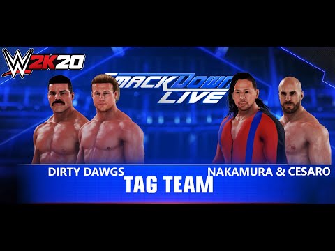 Wwe 2k Dirty Dawgs Vs Shinsuke Nakamura Cesaro Team Match Youtube