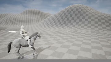 Horse riding test Unreal Engine by Pavel Barnev