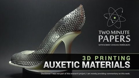 3D Printing Auxetic Materials | Two Minute Papers #96
