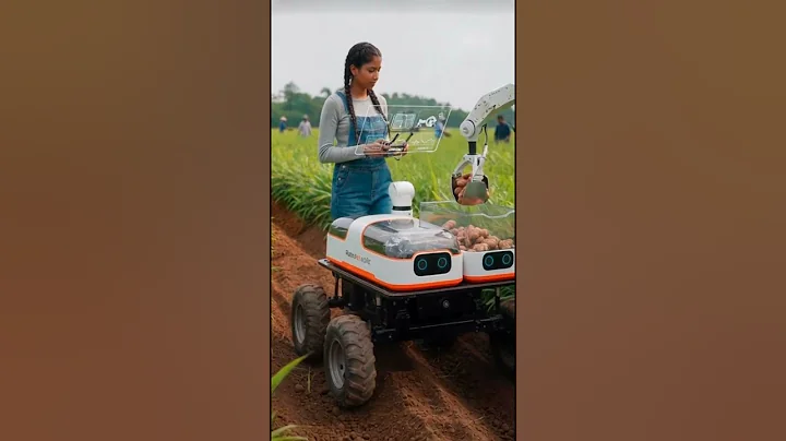 AI Robot Harvesting Potatoes | Smart Farming Technology #farmer #2025