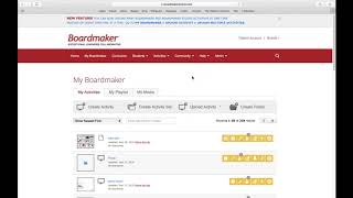 Logging in and Website basics in Boardmaker Online