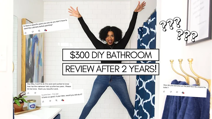 DIY BATHROOM MAKEOVER REVIEW AFTER 2 YEARS I HOW D...