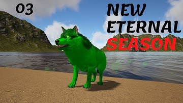 ARK ETERNAL DAY 3 WE TAME AN ELMENTAL POISON DIREWOLF CRAZY POWER