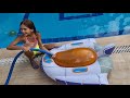 Dev Balaonlara su doldurduk havuza attık.   Elif ile Eğlenceli Video #EvdeKal #SendeOyna #SendeYap
