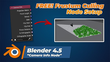 Blender 4.5: The Ultimate Camera Info Node Guide (FREE Frustum Culling Set-up Included!)