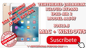 (ADDED LINKS) IPAD AIR 2 TETHERED JAILBREAK AND ICLOUD BYPASS IOS 13.5