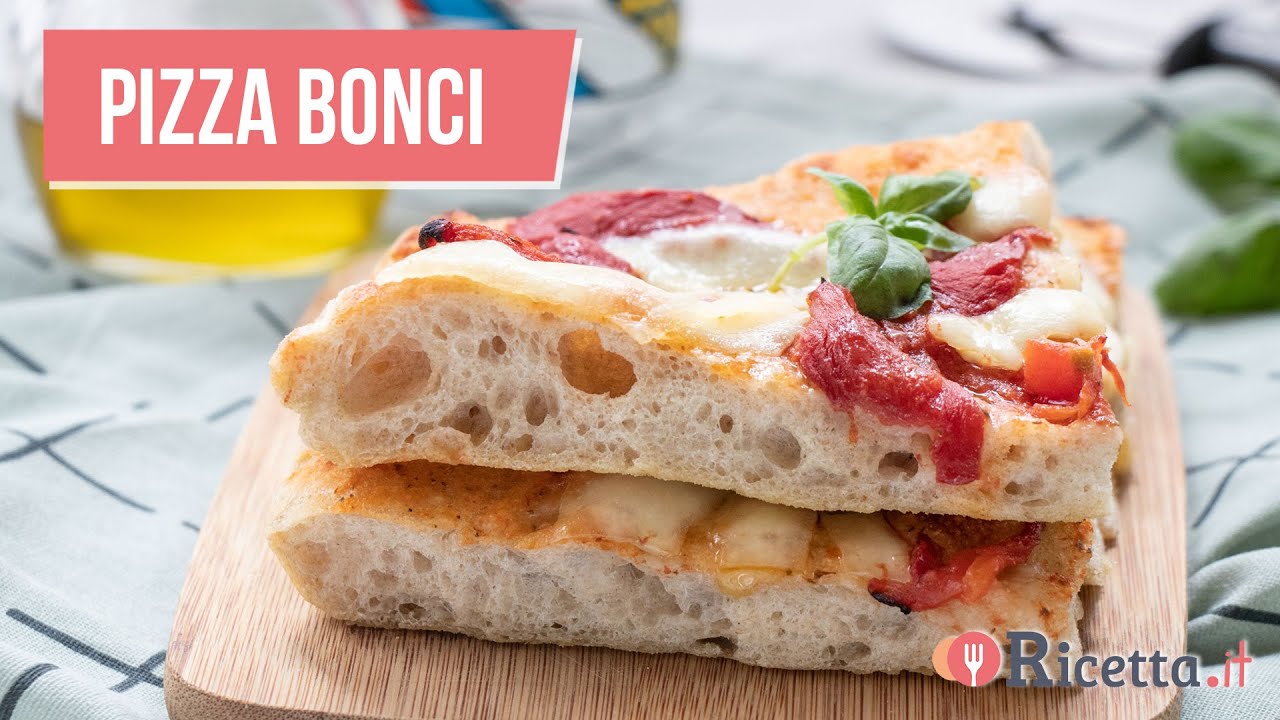 Pizza Bonci A Lunga Lievitazione Ricetta It Youtube