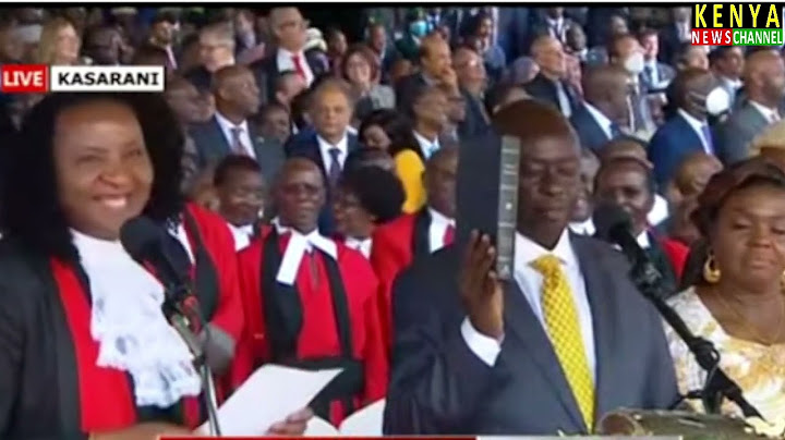 RIGATHI GACHAGUA TAKES OATH AS DEPUTY PRESIDENT OF KENYA AT KASARANI INAUGURATION & SWEARING-IN