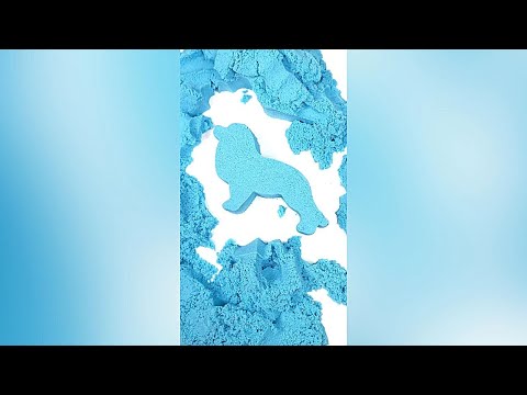 💙🔵Soothing and Tingly Kinetic Sand ASMR🔵💙 Cookie Cutter! #shorts