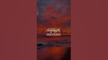 سورة الحج تلاوة خاشعة بصوت حلو