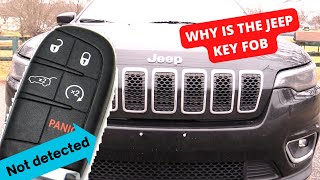 why is the jeep key fob not detected