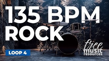 Rock Drum Loop – 135 BPM | Explosive Groove for Intense Rock Jams – Loop 4