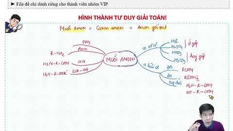 LIVE9: BIỆN LUẬN CTCT MUỐI AMONI (P1)
