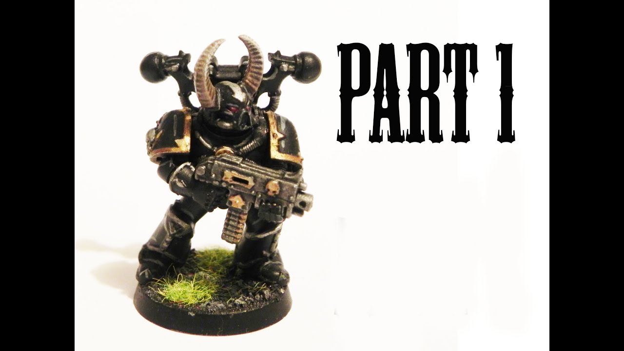 How to paint Black legion Chaos Space Marines pt.1 - YouTube