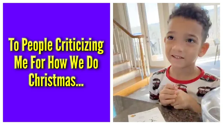 To People Criticizing Me For How We Do Christmas