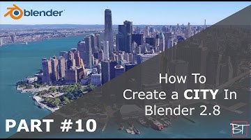🏙️⚙️[2.8] Blender Tutorial: How to create a  CITY - Shrinkwrap & Decimate Modifiers - part #10