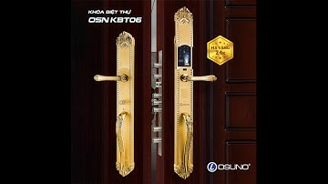 KHÓA BIỆT THỰ ĐỒNG MẠ VÀNG 24K MỞ QUA APP OSN-KBT06 | Khóa OSUNO