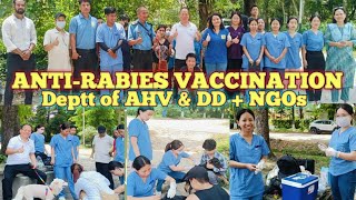 Anti-Rabies Vaccination # Prevention and control of Rabies # Deptt of AHV and DD with NGOs