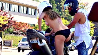 CRUISER MOTORCYCLE V.S. SPORT BIKE? SOCIAL EXPERIMENT/PRANK!