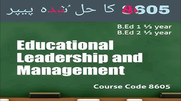 8605 solved paper aiou