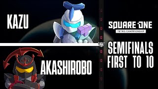 Kazu vs Akashirobo - SEMIFINALS - Square One Tetris Championship 2023