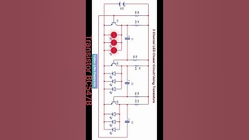 3 Channel LED Chaser Circuit Using BC547 Transistors #electronicsprojects #shorts #short