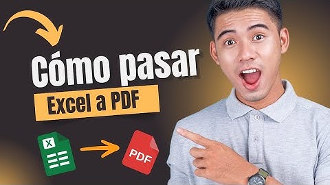 COMO PASAR EXCEL A PDF ¡Fácil y Rápido!😱​