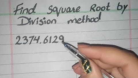 Find Square Root by Division Method in Urdu, Square Root of 2374.6129 (√2374.6129)