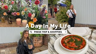 come to a press event with me + bicester village shopping haul